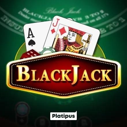 Blackjack slot logo by Platipus at rewards-casino