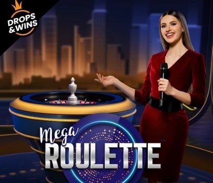 Official Live Dealer logo: Mega Roulette by Pragmatic Play at rewards-casino
