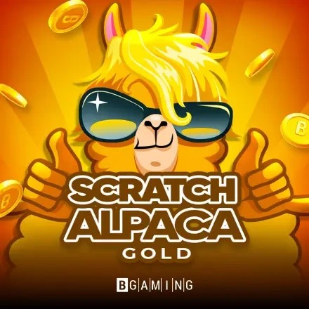 Try Scratch Alpaca Gold slot by BGAMING on casinorewards.at – logo image