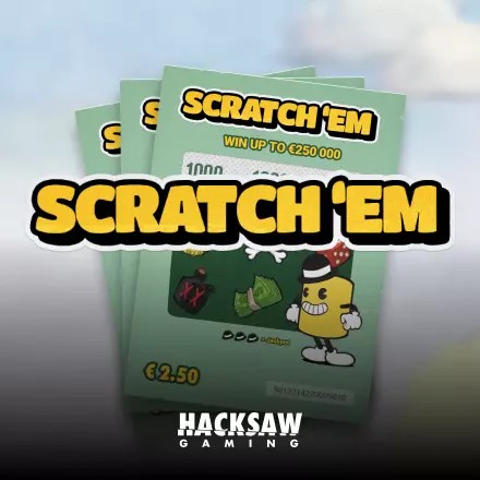 Scratch’em logo – Lottery by Hacksaw Gaming at rewards-casino